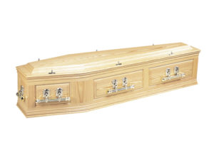 Coffin Traditional Cambridge Oak Coffin