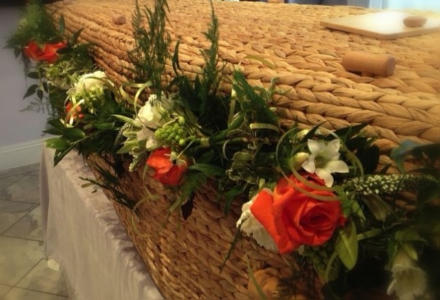 Funeral Flowers Coffin Garland £100