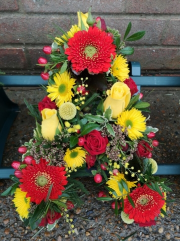 Funeral Flowers Bright Single Letter £45 Each