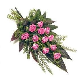 Funeral Flowers Pink Tied Sheaf From £50