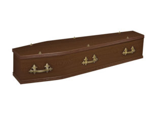 Coffin Rookwood Veneered Dark Oak Coffin