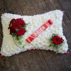 Based Pillow Funeral Flowers
