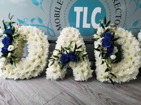 Based Letter Funeral Flowers