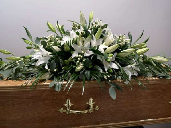 Double Ended Lily Spray Funeral Flowers
