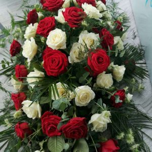 Double Ended Traditional Rose Spray Funeral Flowers