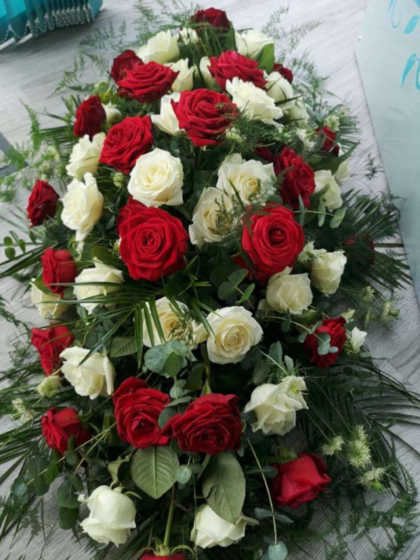 Double Ended Traditional Rose Spray Funeral Flowers