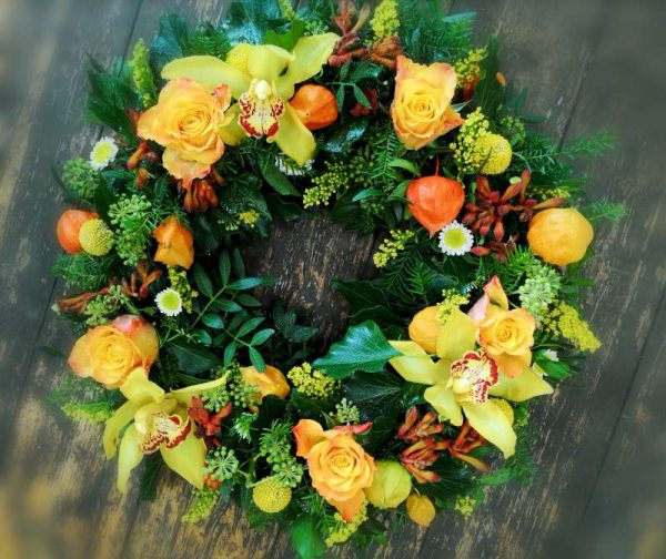 Mixed Wreath Funeral Flowers