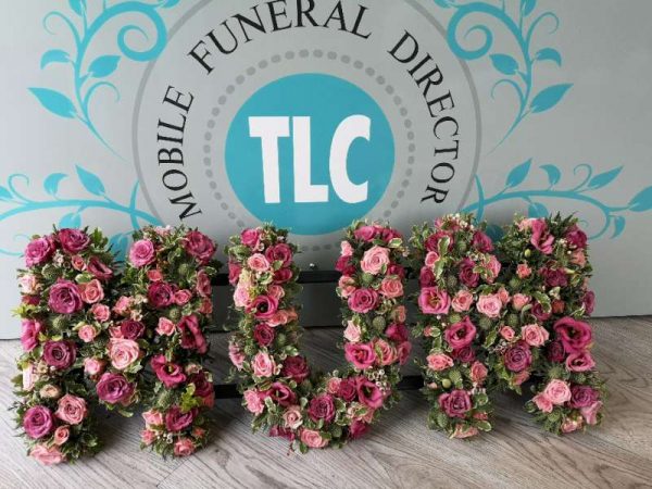 Mixed Letter Funeral Flowers